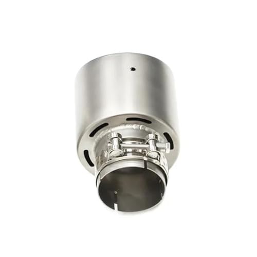 Punta escape de acero inoxidable mate de alta resistencia y silenciador único ID54 OD89