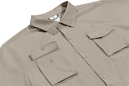 Little Donkey Andy Men's Lightweight Quick Dry Shirts for Hiking Travel Fishing Short Sleeve UPF50 Cargo Pocket4