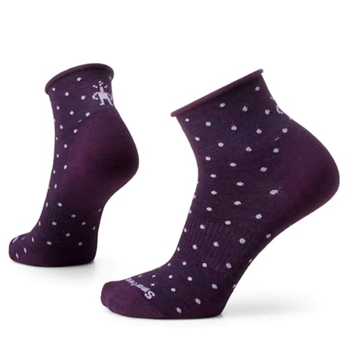 Smartwool Women's Everyday Classic Dot Ankle Socks - Purple Iris - X-Large