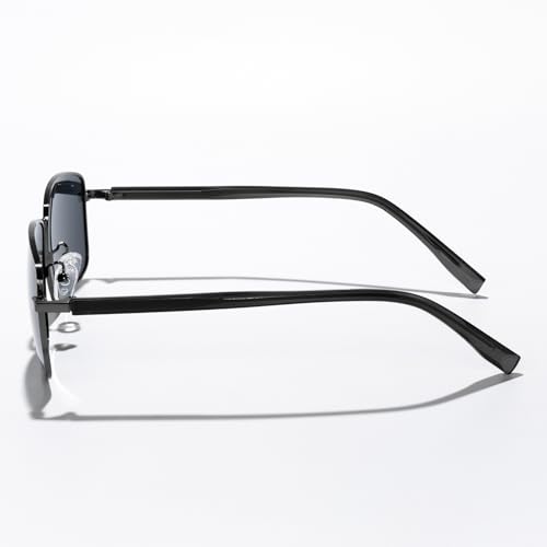 Fashion Rectangle Sunglasses for Men Women Metal Bridge Retro Sunglasses for Driving Travel Beach Outdoor Activities3