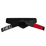 Hayabusa 2.0 Adult BJJ Belt - Premium Quality, IBJJF Compliant, Reinforced Double Stitching - Black, A4