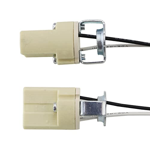G9 Base Socket Fmhxg 5Pcs G9 Ceramic Lamp Base Holder Connector, Led Halogen Light Lamp Bulb Holder Base With Cable Lead, G9 Light Bulb Socket #TOP3