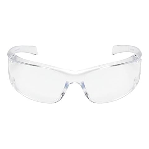 3M Virtua AP VIRCC4 Clear Safety Glasses - Lightweight Work Safety Glasses with Transparent Frame & Anti-Scratch Coating - UV, AS* & PC* Coating for Effective Eye Protection Cover