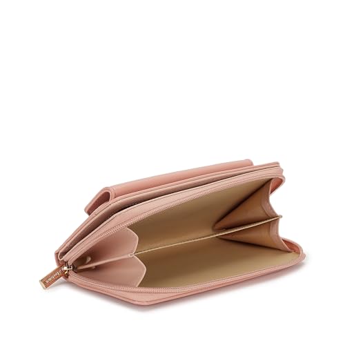 Image of Fastrack Women Compact Clutch | Stylish Clutch Purse with Semi PU Belt | Lightweight, Durable & Trendy Wallet for Girls & Ladies | Perfect for Casual & Party Use