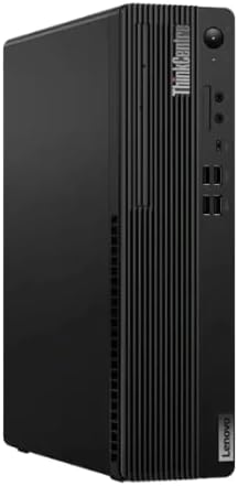 Front view of the Lenovo ThinkCentre M75s Gen 5 Desktop with USB ports and power button.