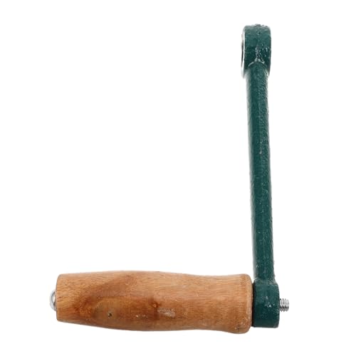 DECOMELODY Manivelle pour Hachoir à Viande Manuel en Fer et Bois Poignée Ergonomique Confortable Accessoire pour Hachoir Domestique Compatible Outil Cuisine Silencieuse et Hachage Rapide