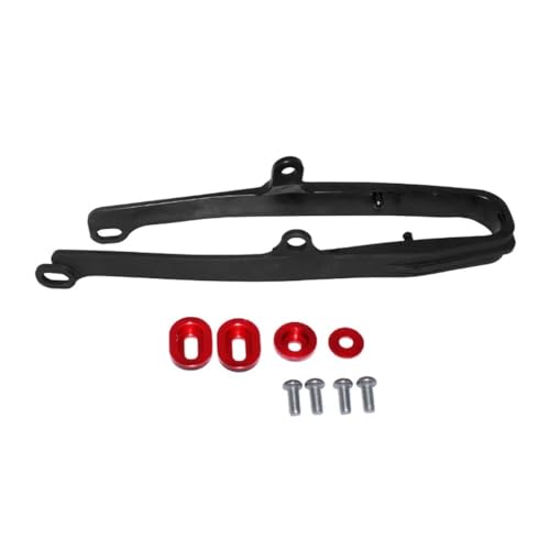 Entretoise glissière de chaîne premium noire et rouge pour moto CRF250L 2012-2021