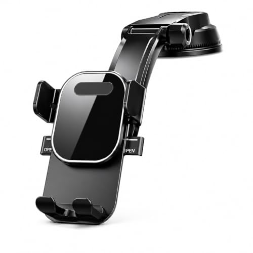 Suporte Veicular Celular GPS Ventosa Trava Automática Painel Para-Brisa