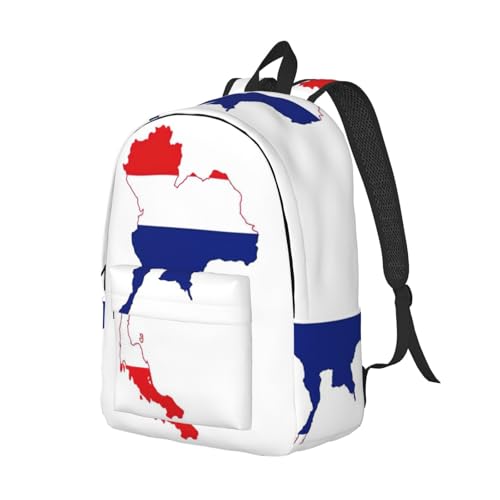 Mochila de viaje para laptop con diseño de mapa de Tailandia cómodo 2