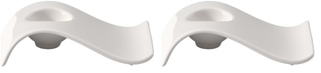 Villeroy & Boch NewWave Coquetier, Porcelaine Premium, Blanc (Lot de 2)