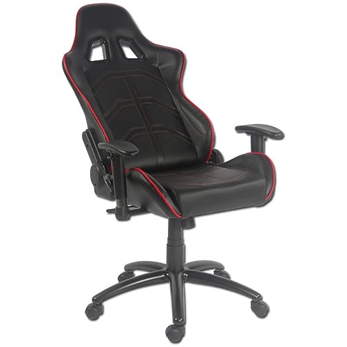 LC POWER LC-GC-1 SILLA PARA VIDEOJUEGOS SILLA PARA VIDEOJUEGOS DE PC NEGRO, ROJO - Sedia gaming - Immagine 2