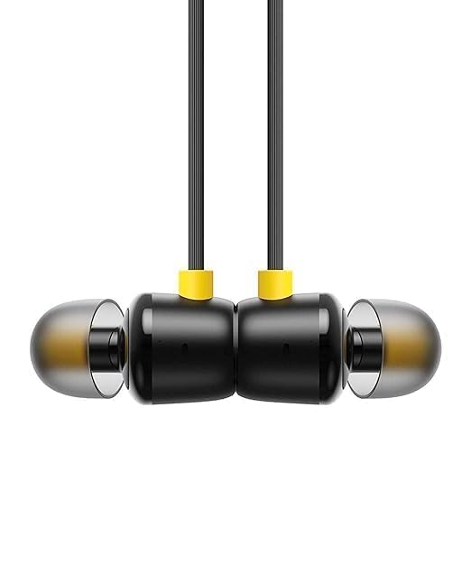 Image of Original Wired Earphones Buds 3 (3.5 mm) with Mic Compatible for Realme Buds 3 (Black)