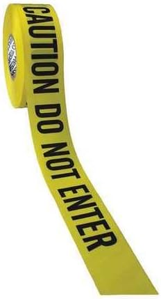 Barricade Tape w/Reel, Red/Black, 1000 ft