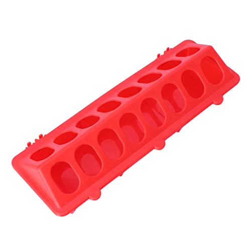 babyHUIH Bird Feeder,Plastic Flip-Top Bird Poultry Long Trough Feeding,Chicken Animal Farming Tool Supplies
