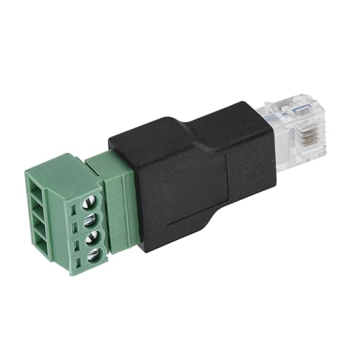 3-pack Ethernet RJ11 6P4C Hane till 4-stifts Terminaladapter