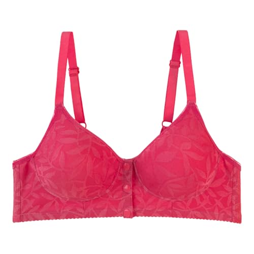 Soutien-gorge à armatures boutonné devant avec bretelles réglables grand confort
