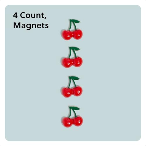 Imanes decorativos en forma de cereza, pack de 4 miniatura 2