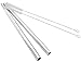 Super Big Drinking Straws Set 12" Extra Long 1/2" Extra Wide Reusable 304 Food-Grade 18/8 Stainless Steel for Frozen Drinks Boba Bubble Tea Smoothies and Shakes - Set of 2 with 2 Cleaning Brushes