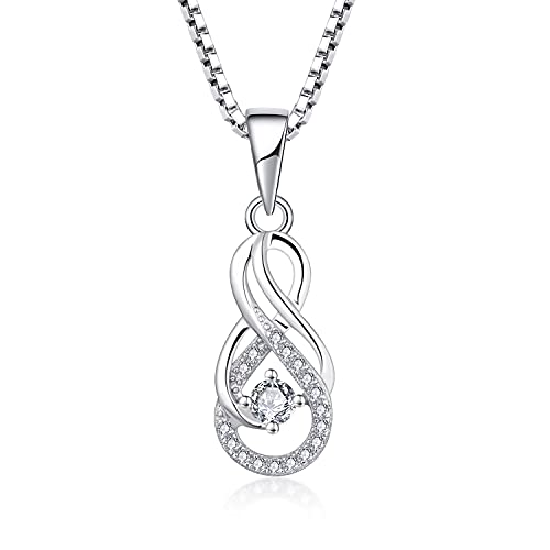 Collier infini en Argent 925 pour illuminer vos tenues de bureau et de soirée
