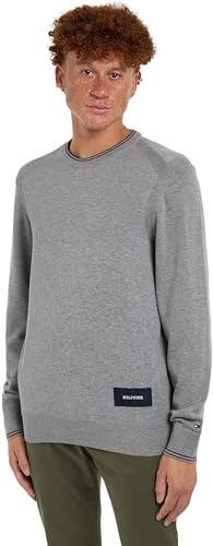 Pullover Crew Neck in Maglia Light Heather XS uomo grigio