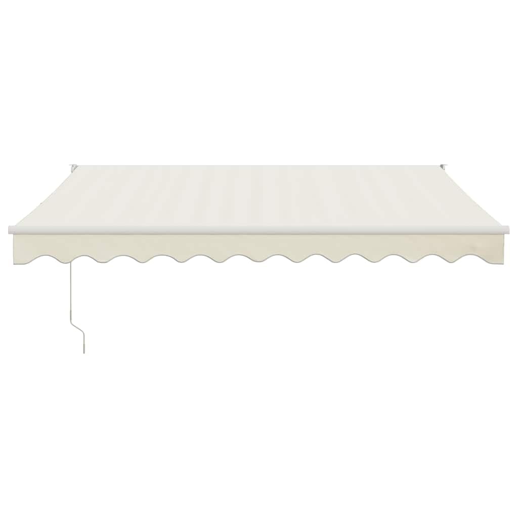 vidaXL Toldo Retráctil Automático, Toldo Eléctrico con Motor, Sombrilla Colgante de Pared, Toldo para Balcón Patio Tienda, Color Crema 3x2,5 m