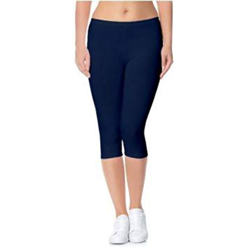 Image of PI World Women's Calf Length Cropped Leggings Cotton Lycra Fabric Slim Fit 3 /4th | Pants