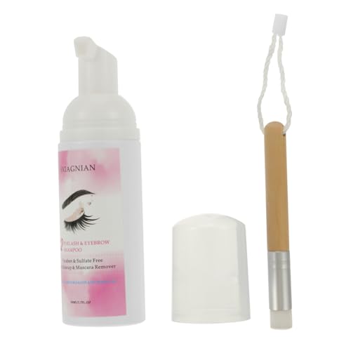 HAPINARY Mousse Limpiador de Pestañas ceja facial lash shampoo Champú de pestañas desmaquillador ojos champú limpiador de pestañas champú para extensiones de pestañas el plastico