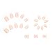 French Tip Press-On Nails – Pink & White Oval Shape, Long Length | 24-Piece Set for All Skin Tones & Styles | Reusable DIY Manicure for Weddings, Events & Everyday Glam