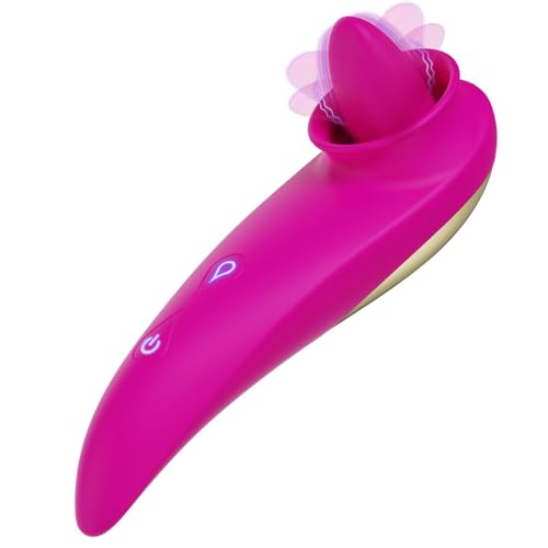 Upgraded Clitotial Tongue Toy with APP Control, 10 Vibration & 10 Licking Modes Nipple Sucking Sensory Toys Woman Clitioral Stimulant Tool (Purple)