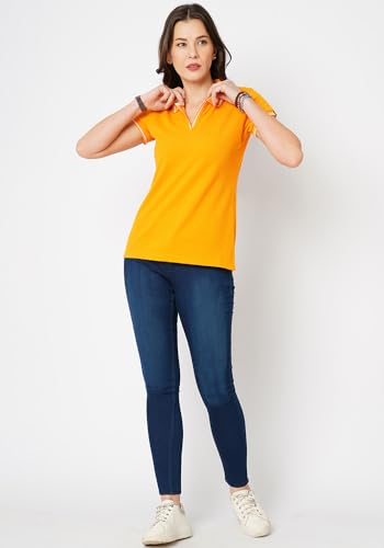 Image of Wear Your Opinion Womens Premium Pique Polo Collar Neck T-Shirt Womens Premium Pique Polo Collar Neck T-Shirt (Design: Tipped Polo)