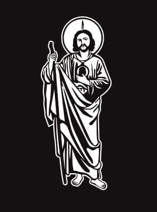 Kramer sticker's shopSan Judas Saint Santo Religion Sticker for Car Vinyl Decal Window Truck Car Bumper Sticker Motorcycle Decal (11.5'' х 4.7'')