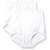 Bali womens Light Control Tummy Panel Panty Dfx70j 2-pack shapewear briefs, White Garment/White Garment, Medium US