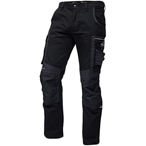 PUMA WORK WEAR Premium Arbeitshose mit vielen Taschen und extra verstärktem Nylon Gewebe - Schwarz - Gr. 50 Cover