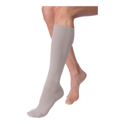Image of JOBST FarrowHybrid ADI Knee High Compression Liner 20-30 mmHg - Designed to be Worn with JOBST FarrowWrap Garments - Taupe, Standard, Small