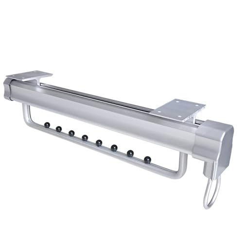Tringle extensible push-pull pour optimiser un placard profond et suspendre les jeans - 2