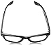zeroUV Vintage Inspired Eyewear Original Geek Nerd Clear Lens Horn Rimmed Glasses (Black)