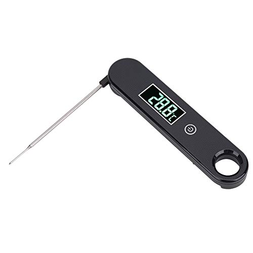Termômetro para alimentos com sonda dobrável, design à prova de salpicos e à prova de respingos, pro