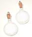 MINIATURE GLASS BOTTLE FLASK with STOPPER and LOOP