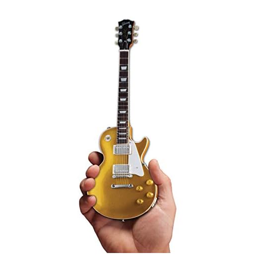 AXE HEAVEN Gibson 1957 Les Paul Gold Top Mini Guitarra Replica Coleccionable