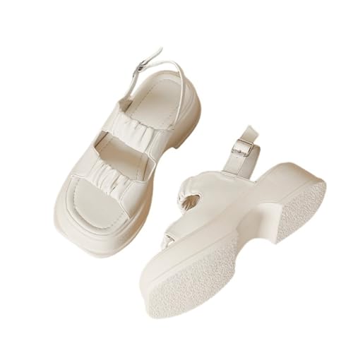 Women's Flat Sandals Open Toe Slingback Platform Sandals Adjustable Buckle For Daily Work Dressy Formal Party Wedding