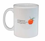 Tangerine Funny Math Coffee or Tea mug