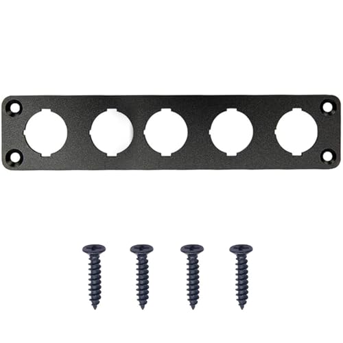 Rocker Switch Panel, Rocker Toggle Switch Aluminum Housing Bracket for Car Truck Marine Boat RV Vehicle, Waterproof Panel