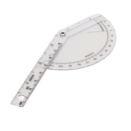 Regla Ortopédica Protractor Transparente Plástico 120° miniatura 1
