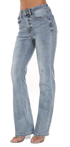 WAYRUNZ Women's Mid Rise Bootcut Jeans2