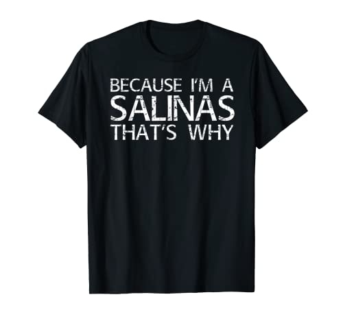 Regalo de SALINAS Divertido Apellido Árbol Familiar Idea de Reunión de Cumpleaños Camiseta