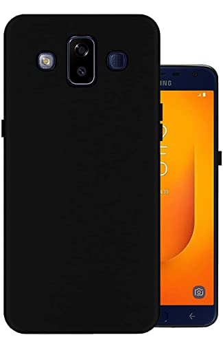 Image of Mobile Back Cover Case for Samsung Galaxy J7 Duo (Silicone Case|CameraProtection|Black SC1510)