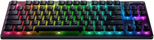Razer DeathStalker V2 Pro TKL Clavier de jeu sans fil : commutateurs optiques à profil bas - Clicky Purple - HyperSpeed Wireless & Bluetooth 5.0-50 Hr...