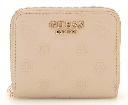 Portefeuille GUESS Phoebe SLG petit format zippé Simply Taupe