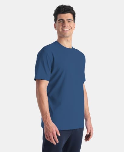 Image of Jockey AM74 Men Microfiber Fabric Round Neck Half Sleeve Activewear T-Shirt with StayFresh Treatment