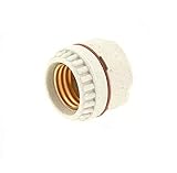 Leviton 9350 012-0-000 1-Circuit 2-Piece Keyless Lamp Holder, 660 W, Incandescent, Medium, White